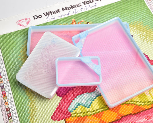 Cat Proof Diamond Painting Tray with Lid - Cotton Candy Sky - Standard